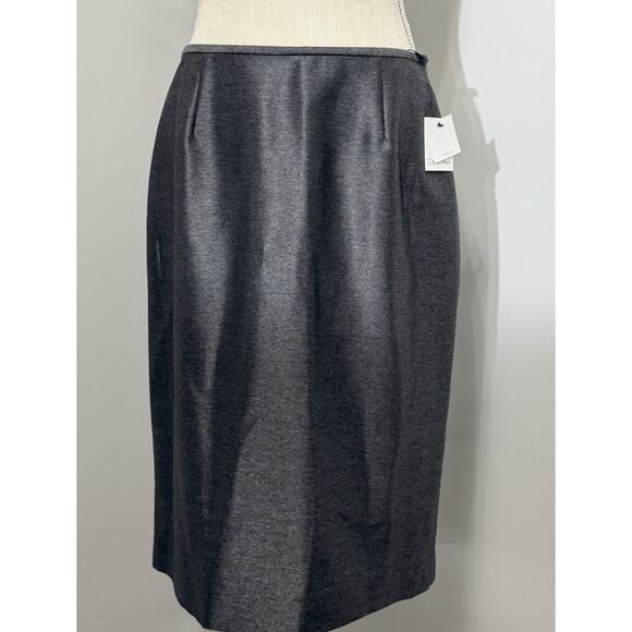 NWT Calvin Klein 2 Piece Business Skirt Suit 'Cha' Charcoal Gray Size 6 BWT $280 - Picture 4 of 4